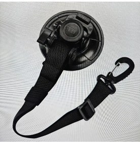 Resim Sunshine011 Sportulı Siyah Kapı Tutucu Kayışı - Rüzgar Ve Su Geçirmez Dayanıklı Siyah 