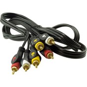 Resim 3 Rca + 3 Rca 1.5 Metre Kablo Powermaster Poşetli 