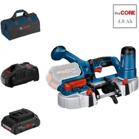 Resim Bosch GCB 18V-63 1x4 Ah ProCore Akülü Bant Testere Makinesi Bez Çantalı 