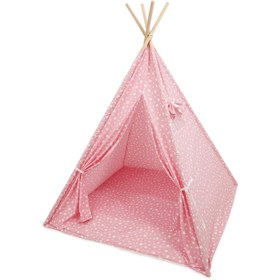 Resim Yıldız Desenli Çocuk Oyun Çadırı, Kızıldereli Çadırı - Pembe 