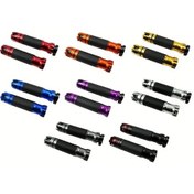 Resim Chuangyinshop Golden High Strength Cnc Aluminum Alloy Motorcycle Handlebar Covers Modification Accessories 