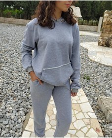 Resim Senem Collection Kapüşonlu Sweatshirt Ve Alt Takım Eşofman Takımı SEYABUTİK21 