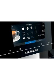 Resim Siemens 3 Farklı Aroma Seçeneği Full Otomatik Kahve Makinesi, 5'' Dokunmatik Ekran, Wi-Fi Home Connect, Şık Tasarım + Hediye 