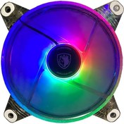 Resim Sades Rainbow Rgb Bilgisayar Kasa Fanı 120 mm (3 Adet) 