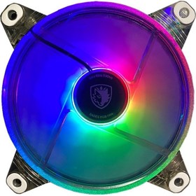 Resim Sades Rainbow Rgb Bilgisayar Kasa Fanı 120 mm (3 Adet) 