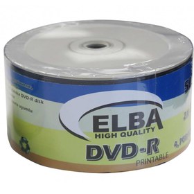 Resim Elba Dvd-R 4,7GB-120MIN 50li 16X Printable Dvd-R Shrink 