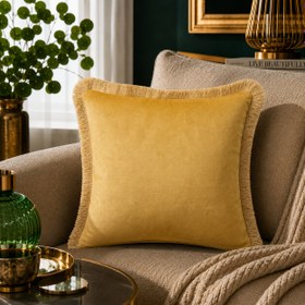Resim SOLID-22 SARI - 43x43 (KARE) Sadece Kılıf Düz Fitilli 
