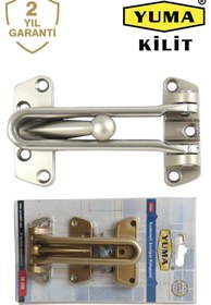 Resim HALL BREATHE Kademeli Çelik Kapı Emniyet Kelepçesi, Saten Nikel Tasarım 