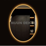 Resim Nuun Dekor 80x60 Elips Banyo Aynası - Gün Işığı Ledli Trafolu Şeffaf 