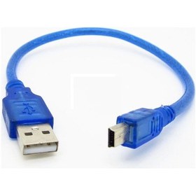 Resim 30cm Mini Usb Kablo Mavi 480 Mbps USB 2.0 Hot Swap 