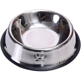 Resim Mp060 Pati Desenli Çelik Mama Kabı 24 Oz = 710 Ml 