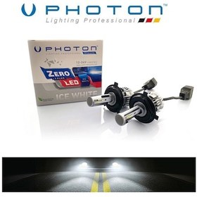 Resim H4 Led Xenon Oto Ampul Photon Zero Fansız Beyaz 