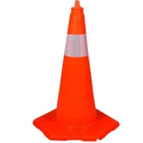 Resim 520 Mm Kırılmaz Trafik Konisi (Tek Reflektifli) 