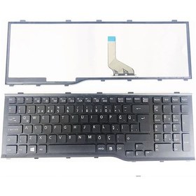 Resim Fujitsu Uyumlu LifeBook AH532/GL-500 Klavye Tuş Takımı Siyah TR 