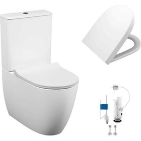 Resim Vitra Sento Rim-Ex Kanalsız Duvara Tam Dayalı Klozet Takımı 