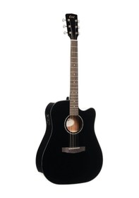 Resim Cort Earth60cebk Elektro Akustik Gitar - Siyah Başlangıç/orta Se 