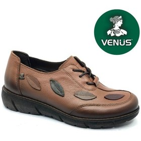 Resim Venüs Yello Hakiki Deri Ortopedik Kadın Casual Ayakkabı Taba 