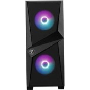 Resim MSI MAG FORGE 100R Temperli Cam 2x A-RGB Fan 1x 120mm Fan ATX Gaming Bilgisayar Kasası 