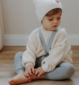 Resim Minytrendy Kız Erkek Bebek Selanik Örgü Bisiklet Yaka Triko Çocuk Kazak 6 Ay-5 Yaş Yeni Yıl Kıyafet Bebek Noel 