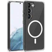 Resim Samsung Galaxy S23 Plus Wireless Tacsafe Antishock Ultra Koruma Sert Kapak Şeffaf Kılıf Gpack