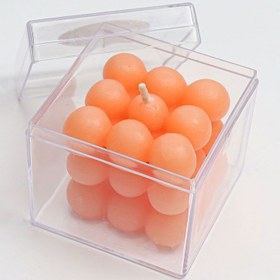 Resim 10'lu Özel Kutulu Bubble Mum Söz, Nişan, Kına, Nikah Hediyesi 