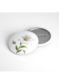 Resim Bahar Çiçeği - 58mm Rozet Çok Renkli 