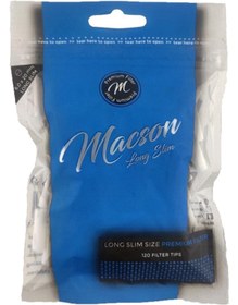 Resim MACSON Mascon Long Slim Premium Tutun Filtresi,sünger Ağızlık Zıvana 6mm 1 Paket 