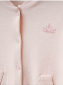 Resim Kız Bebek Pamuklu Organik Bomber Ceket-16176 Çok Renkli 