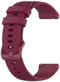 Resim Gpack Honor Watch GS 3 ile Uyumlu Kordon, Benekli Kancalı Silikon, Mürdüm 