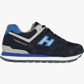 Resim Hammer Jack Chile Hakiki Deri Lacivert Sax Erkek Spor Ayakkabı-Sax Saks 