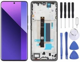 Resim Xiaomi Redmi ile Uyumlu Note 13 Pro Plus 5G Lcd Ekran Dokunmatik Full Çıtalı Siyah 