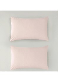 Resim 50x70cm 2adet %100 Cotton Yastık Kılıfı Pembe 