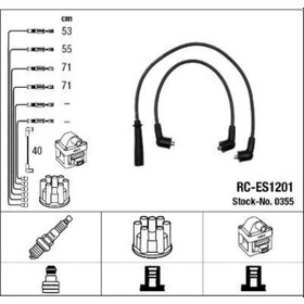 Resim Ngk 0355 Rc-es1201 Ateşleme Kablosu 