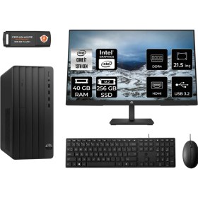 Resim Hp Pro Tower 290 G9 Intel Core I7 13700 40GB 256GB SSD 21.5" Fhd Monitör 8T2X2ES Fdos Masaüstü Bilgisayar & Per4 USB Bellek 8T2X2ESMNT336 