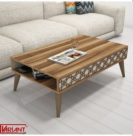 Resim Variant City Orta Sehpa Ceviz-Metalikinci(Ekru) 