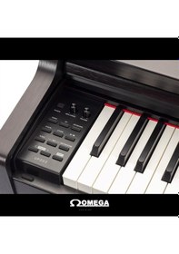 Resim Medeli Up203 Dijital Piyano Siyah Siyah 