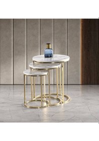 Resim 637 Gold C Zigon Beyaz Mermer Zigon 