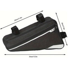 Resim Willowhaven B Soul Büyük Kapasiteli Bisiklet Üst Boru Çantası Siyah Sapa Çatlak Türevi Montaj Siyah 