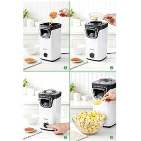 Resim Kiwi KPM-7412 Sıcak Hava Teknolojili Yağsız Patlamış Mısır Makinesi 