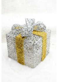 Resim Waldern Yılbaşı Çam Ağacı Hediye Paketi Büyük Boy Gümüş-gold 