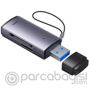 Resim Baseus Lite Series USB-A SD-MicroSD Hafıza Kart Okuyucu Dönüştürücü Adaptör 