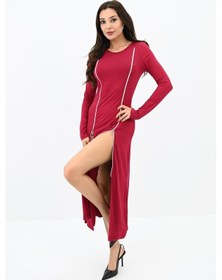 Resim Koza Butik Kadın Fermuar Detaylı Elbise 5198-24 001 