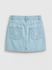 Resim LC Waikiki LCW Kids Mavi Kız Çocuk Jean Şort Etek 