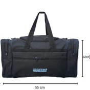 Resim Hunter Siyah Spor Günlük ve Seyahat Büyük Boy Çok Fonksiyonlu El Valizi 68X32X30 CM HUNTER-103-L 