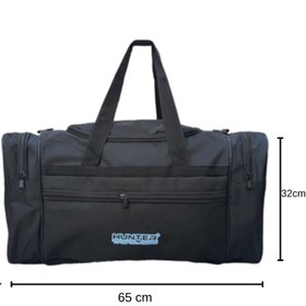 Resim Hunter Siyah Spor Günlük ve Seyahat Büyük Boy Çok Fonksiyonlu El Valizi 68X32X30 CM HUNTER-103-L 