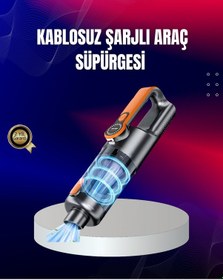 Resim Zengemtx Taşınabilir Şarjlı El Süpürgesi Çok Yönlü Temizlik 5 Başlıklı Numaratör li 