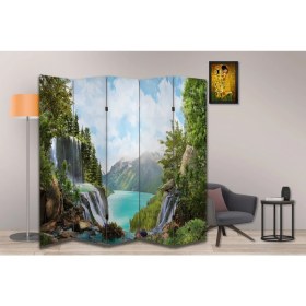Resim Manzara Temalı Özel Tasarım Paravan Room Divider 180 x 200 cm 