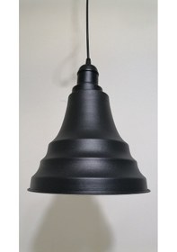 Resim Riolight Retro Siyah Içi Beyaz Tekli Metal Sarkıt Çap:23Cm (538286608) 