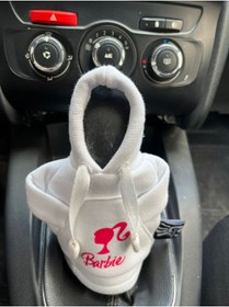 Resim SSS TEKSTİL SİHİRLİELLER35 barbie beyaz Hoodie - Araç Vites Kıyafeti - Vites Poları - Her Araca Uyumlu Vites Hoodie 