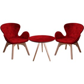 Resim Melyon Fiskos Set | Çay Seti | Rehome - Bordo 